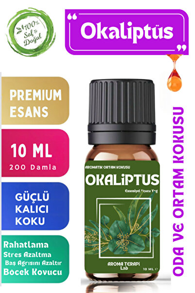 Aroma Terapi Lab Okaliptüs - Esansiyel Uçucu Yağ - Oda Ve Ortam Kokusu - Arom...