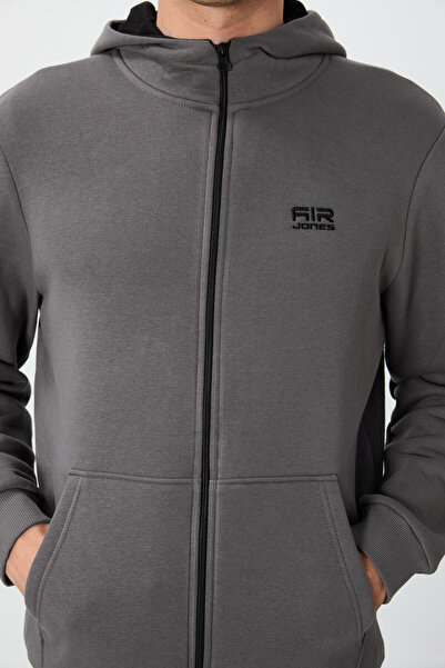 AIR JONES Ανδρικό φούτερ Hector Dark Grey Raised - 88139