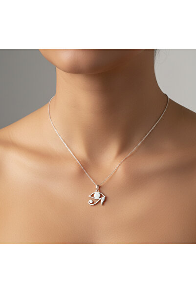 TabiTela 925 Ayar gümüş kolye Horus'un Gözü SM6754