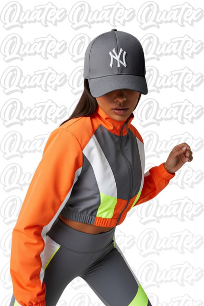 QUATEX Ny New York Вишита шапка – Сіра 100% бавовна габардин, унісекс модель