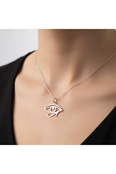 TabiTela 925 Ayar gümüş kolye Horus'un Gözü SM6757