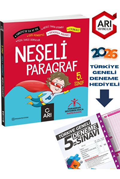 Arı Yayıncılık Neşeli Paragraf 5. sınıf