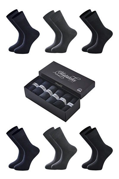 Matateks Бамбукови мъжки чорапи Дълги обикновени 2 черни 2 Laci2 пушени чорап...