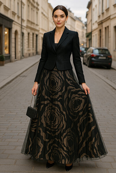 Entarim Özel Tasarımlar 3 katlı abiye etek, tüllü ,beli lastikli,bel ölçüsü 7...