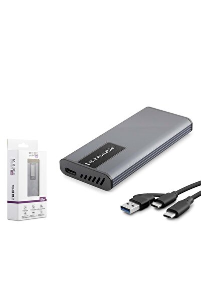 HADRON HDX1781 M.2 NVMe/NGFF Harici SSD Kutusu USB/Type-C 10 Gbps Çift Arabir...