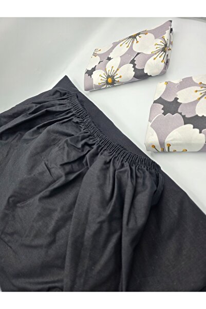 pınarhome collectıon 100% COTTON FABRIC RUBBERED SHEET+PILLOW CASE CORNER DEEP 28-30 CM SOFT FABRIC NEW SEASON