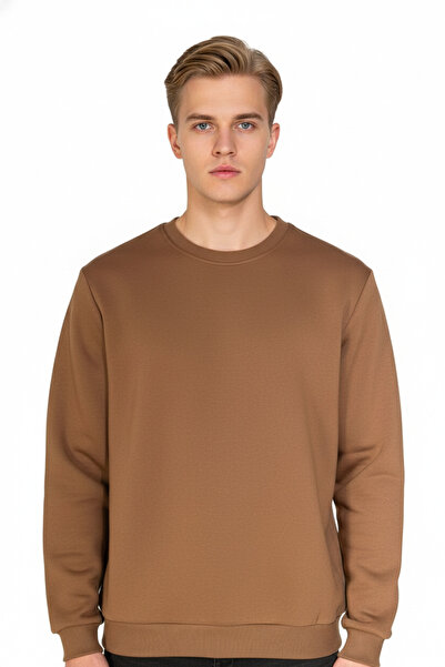 BUTİK1AVM Ανδρικό φούτερ 100% βαμβάκι Premium ποιότητας εξαιρετικά ευέλικτο μαλακό κανονικό κούπερ