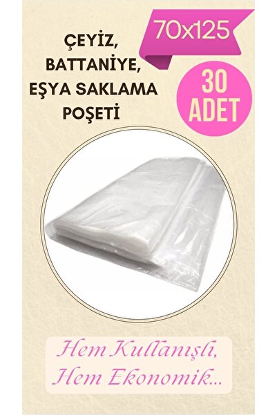 erfa plastik ambalaj 1984'den beri Naylon Torba 30 Adet 70x125 Cm Yorgan Yastık Çeyiz Battaniye Poşeti Eşya Koymalık