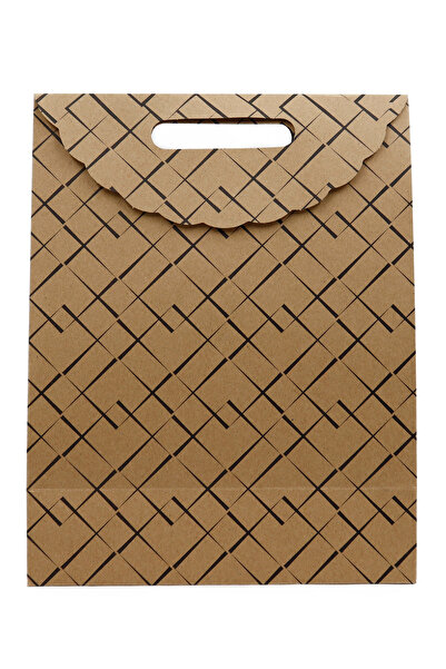 repro design Ufuk Çizgisi Baskılı Premium Zarf Model Karton Çanta 25 X 32 X 12 Cm 1 Adet Hediye Kutusu