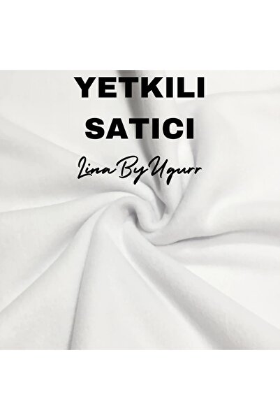 LinaByUgurr Beyaz Universal Kaliteli Tüylenmez Kalın Polar Kumaş En 180cm (1 ADET=1 METRE)
