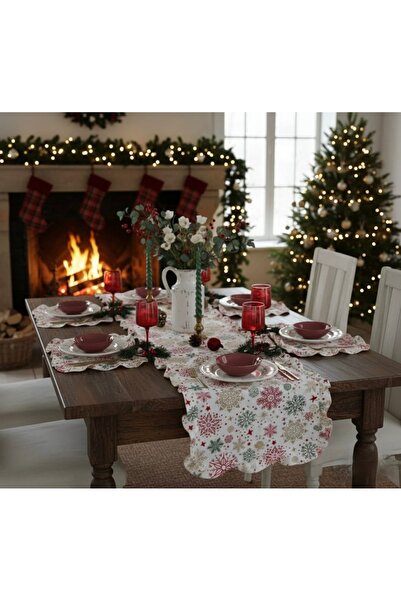 vintagetasarım Set de serviciu american de Crăciun, 1 rolă, 4 bucăți