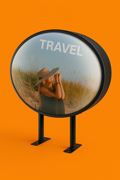 Grand City Media Round Light Box | Fixed - 70x70