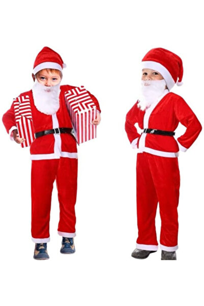 Blusmart Βελούδινη στολή Άγιου Βασίλη για παιδιά