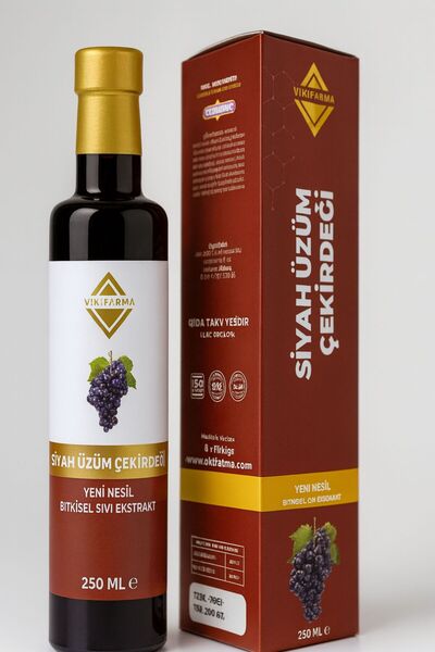 vikifarma Siyah Üzüm Çekirdeği Ekstresi Yeni Nesil 250 ml