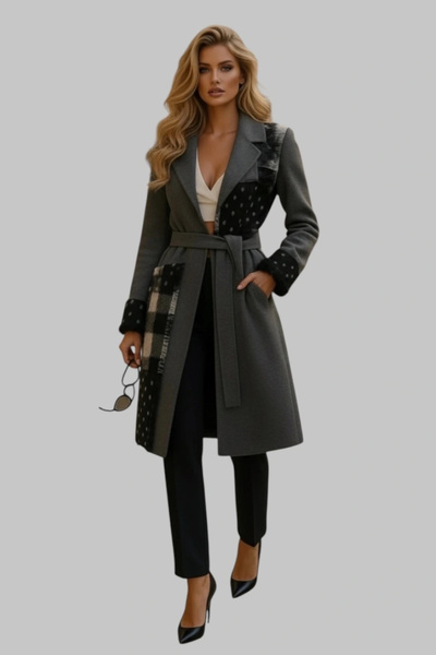 Jessica Dafer Emma Trençkot Örme Tasarım Kaban