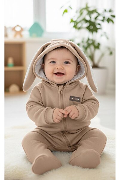 genybaby Unisex Baby Rabbit Eared Unisex Jumpsuit