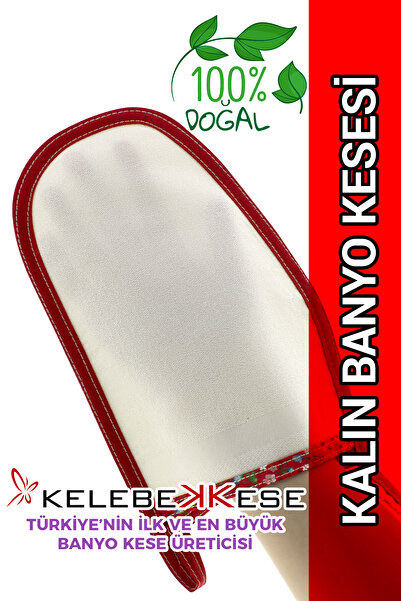 Kelebek Kese Thick Bath Scrub, Hammam Scrub, Shower Scrub, Body Scrub with Re...