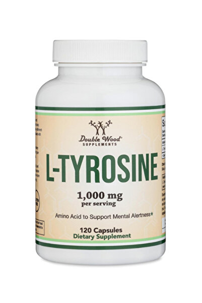 DOUBLE WOOD L-Tyrosine 1,000mg per Serving, 120 Veggie Capsules 37.