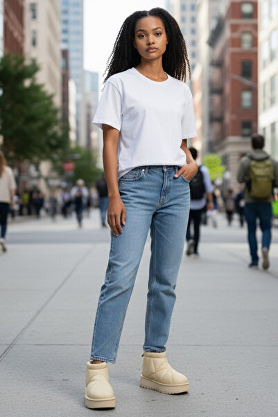 Long Star Women's Beige 5cm Thick Sole Parachute Inflatable Boat Waterproof Water Sled Boat