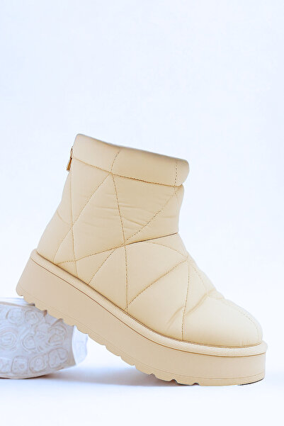 Long Star Women's Beige 5cm Thick Sole Parachute Inflatable Boat Waterproof Water Sled Boat