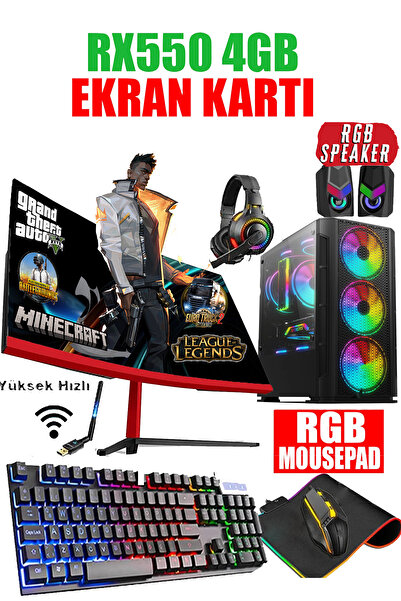 Dmc N245 (PUBG,GTA 5) I5 3470,16GB RAM,500GB Hdd,256GB SSD,RX550,23'8 100hz O...