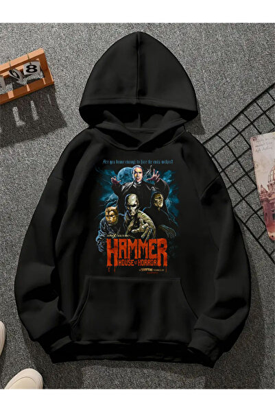 COMVİCHO سويت شيرت هامر مطبوع للجنسين