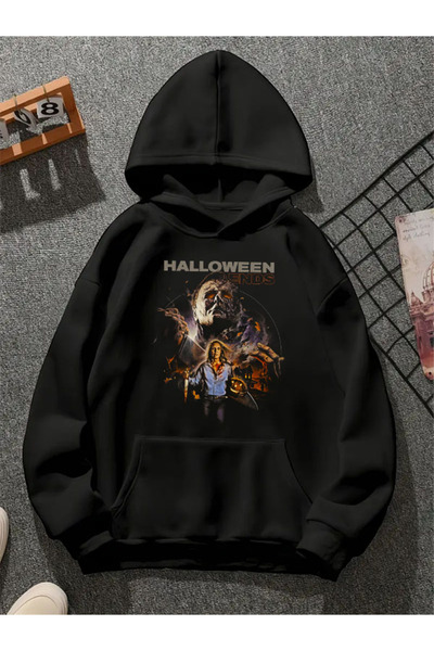 COMVİCHO سويت شيرت هالوين إندز مطبوع للجنسين