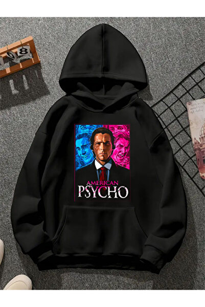 COMVİCHO سويت شيرت أمريكي سايكو 2 مطبوع للجنسين