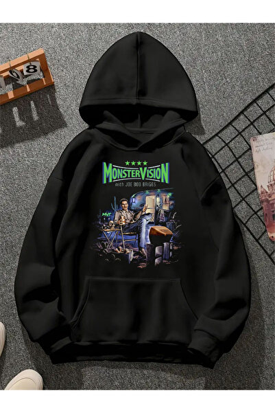 COMVİCHO سويت شيرت مونستر فيجن مطبوع للجنسين