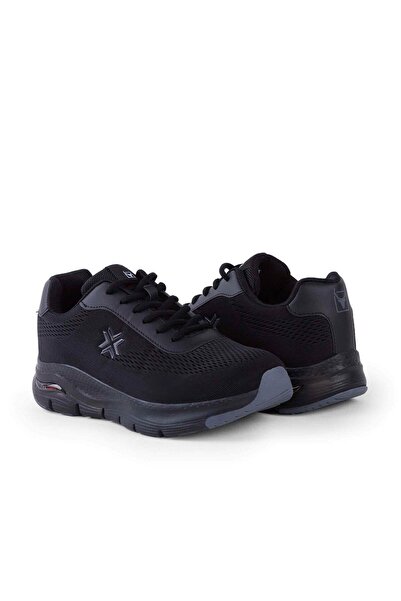 BUCKHEAD Unisex Black Sports Shoes - Flex Foam Memory Sole, Comfort