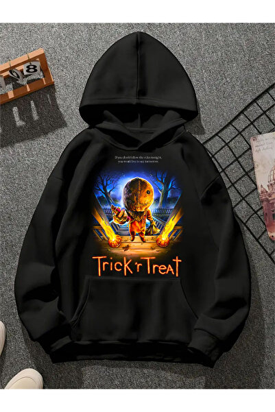 COMVİCHO سترة تريك آر تريت مطبوع للجنسين