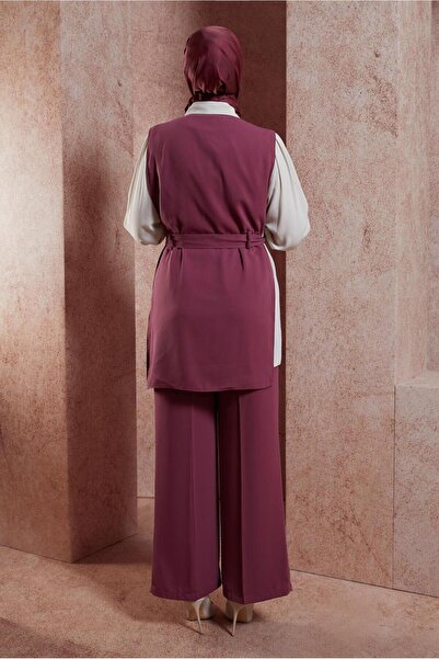 Alvina 44171 Model Belted Three Pants Set