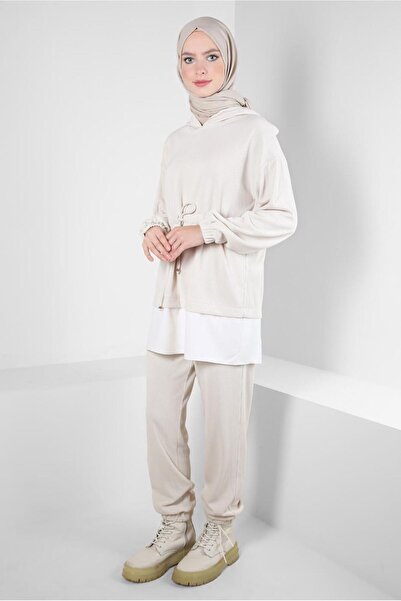 Alvina Hooded Pants Suit 44264