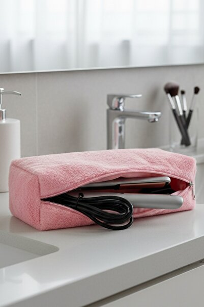 Masdala Egar Плюшена чанта за организиране на преса за коса, пътуване и грим