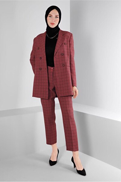 TRENDTESETTÜR WOMEN'S RED PANT SUIT T 30307