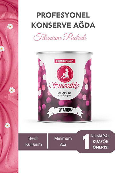 Smoothly Titanium Pudralı Konserve Ağda - Soft Touch Profesyonel Konserve Ağda