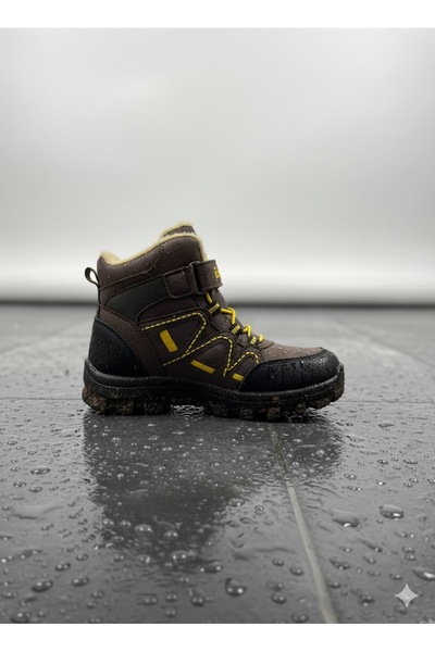 GENÇ Boys' Winter Boots with Wool Inside Waterproof Non-Slip Sole