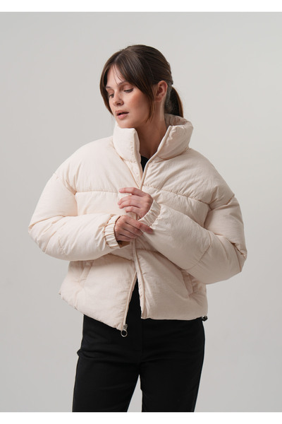 PIQUE Women's Coat Puffer Women's Crop Coat