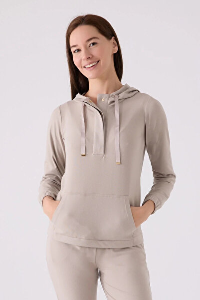 Pierre Cardin Women's Brown Long Sleeve Pajama Set