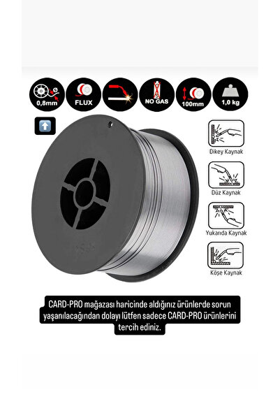 Genel Markalar GAZSIZ GAZALTI KAYNAK TELİ 1 kg 0.8mm