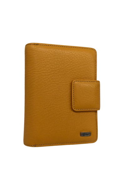 MFT Leather Design محفظة من الجلد الطبيعي – جراندي 2609 أصفر