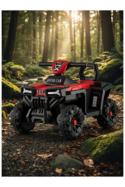 CAR سيارة كهربائية للركوب، بطارية 6 فولت، محرك 380، مع موسيقى وأضواء وتعليم مبكر 29-GB931-RED