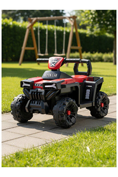 CAR سيارة كهربائية للركوب، بطارية 6 فولت، محرك 380، مع موسيقى وأضواء وتعليم مبكر 29-GB931-RED