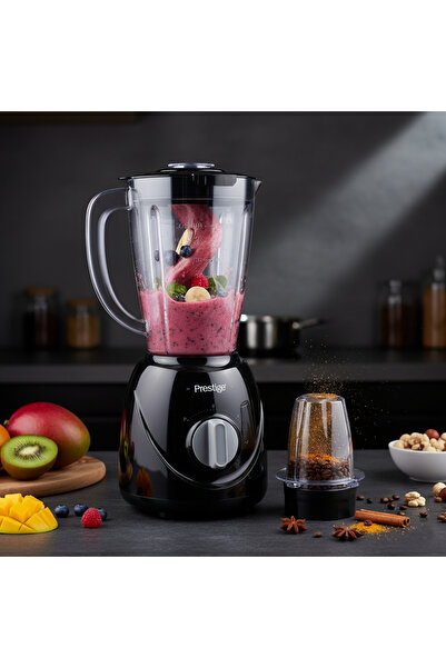 Prestige خلاط 2 في 1 سعة 1.5 لتر وقوة 400 وات - أسود PR81530