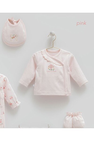 Caramell İncibaby 100% Cotton Flower 10-Piece Baby Girl Hospital Discharge Set New Season