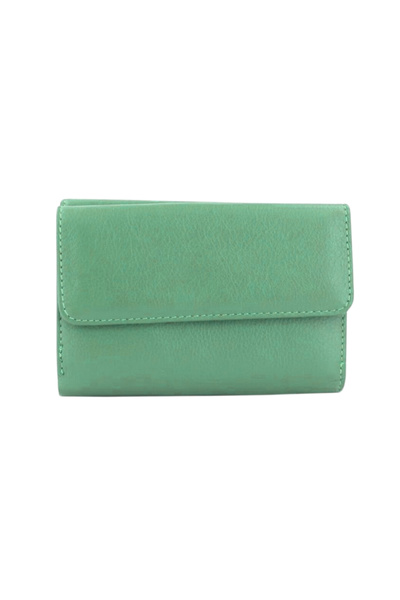 MFT Leather Design Genuine Leather Wallet | Grande 2620 - Water Green