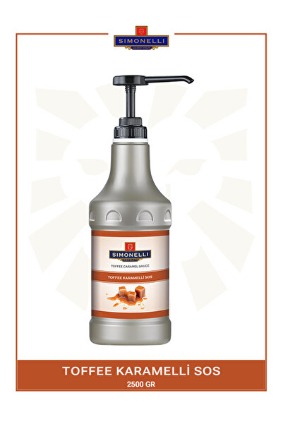 Simonelli Profesyonel Sos Karamel Aromalı 2500 gr Pompa Hediyeli