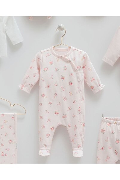 Caramell İncibaby 100% Cotton Flower 10-Piece Baby Girl Hospital Discharge Set New Season