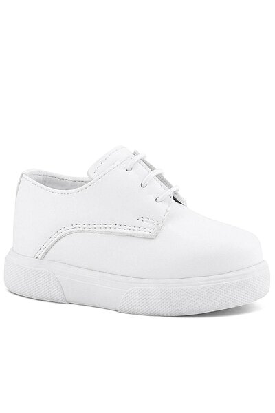 Rakerplus Derby White Skin High Sole Children's Classic Shoes