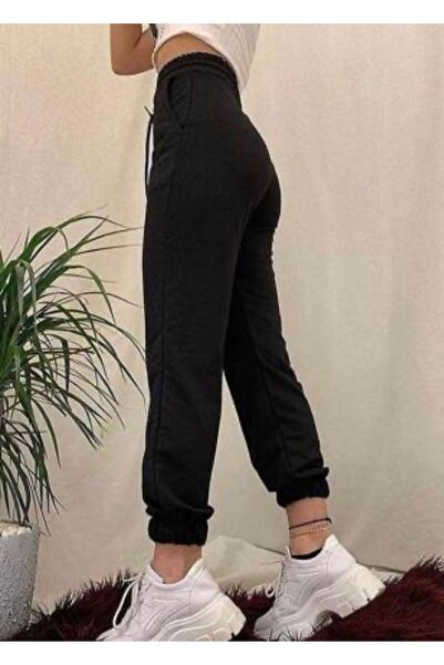 BENESSE Unisex Μαύρο Φούτερ με δύο κλωστές